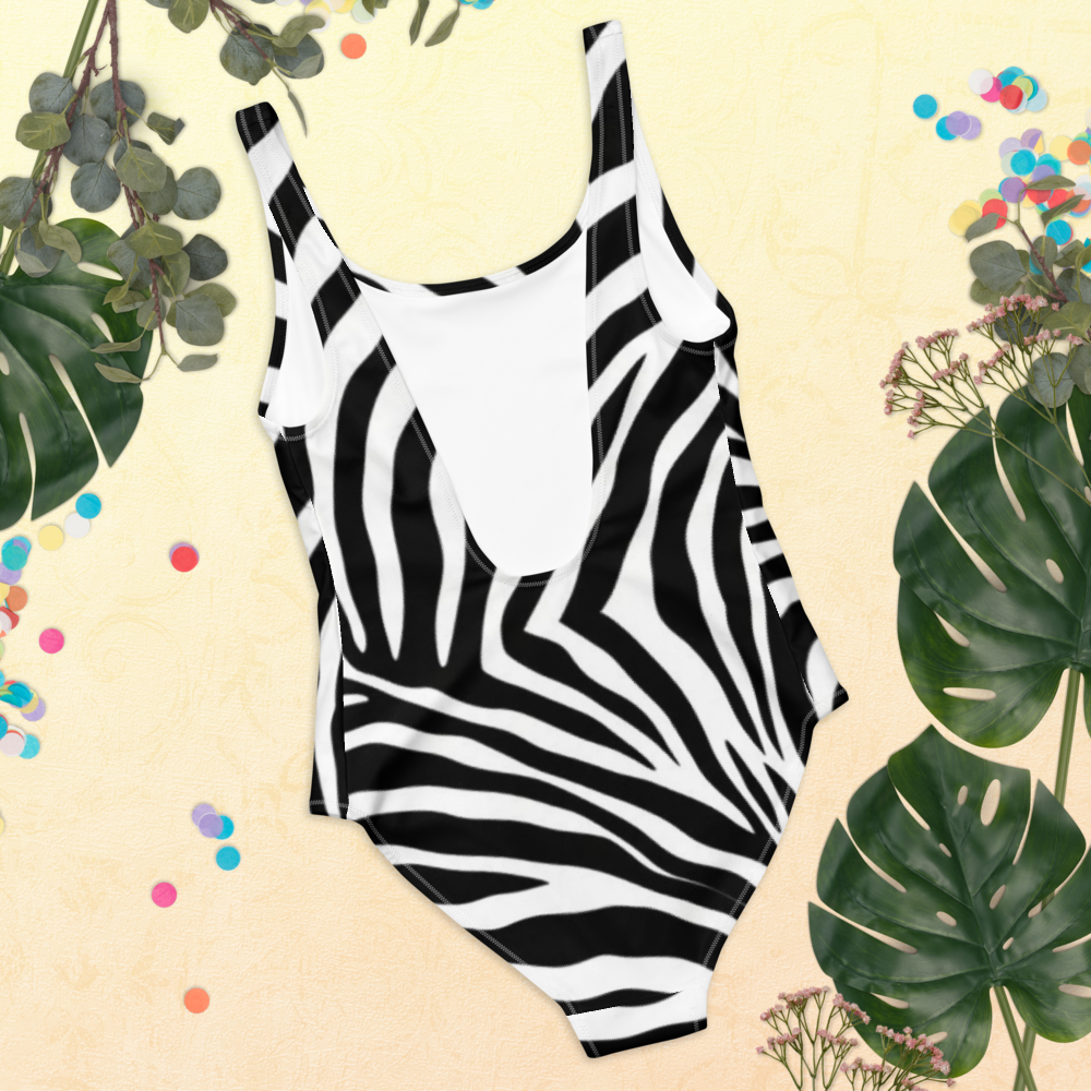 Zebra Print Swimsuit 🦓 - One-Piece Swimsuit