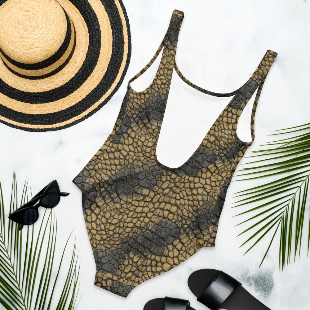 "Wild Elegance" β Printed One-Piece Swimsuit