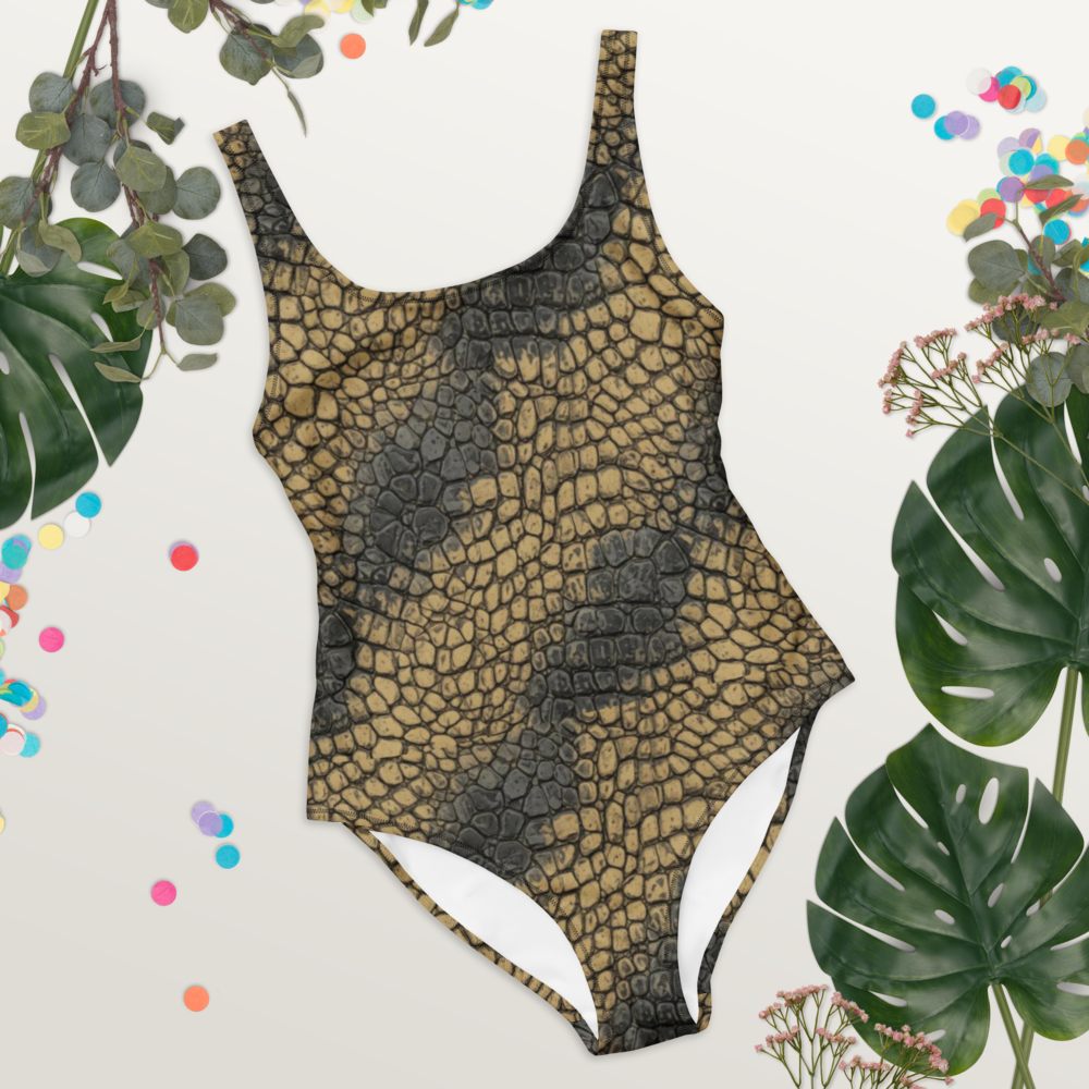 "Wild Elegance" β Printed One-Piece Swimsuit