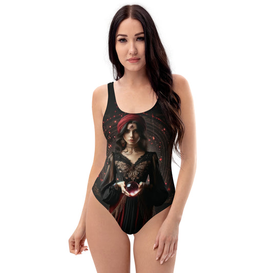 Gypsy Crystal Ball One-Piece Swimsuit – Mystical and Stylish Swimwear for Summer 2025