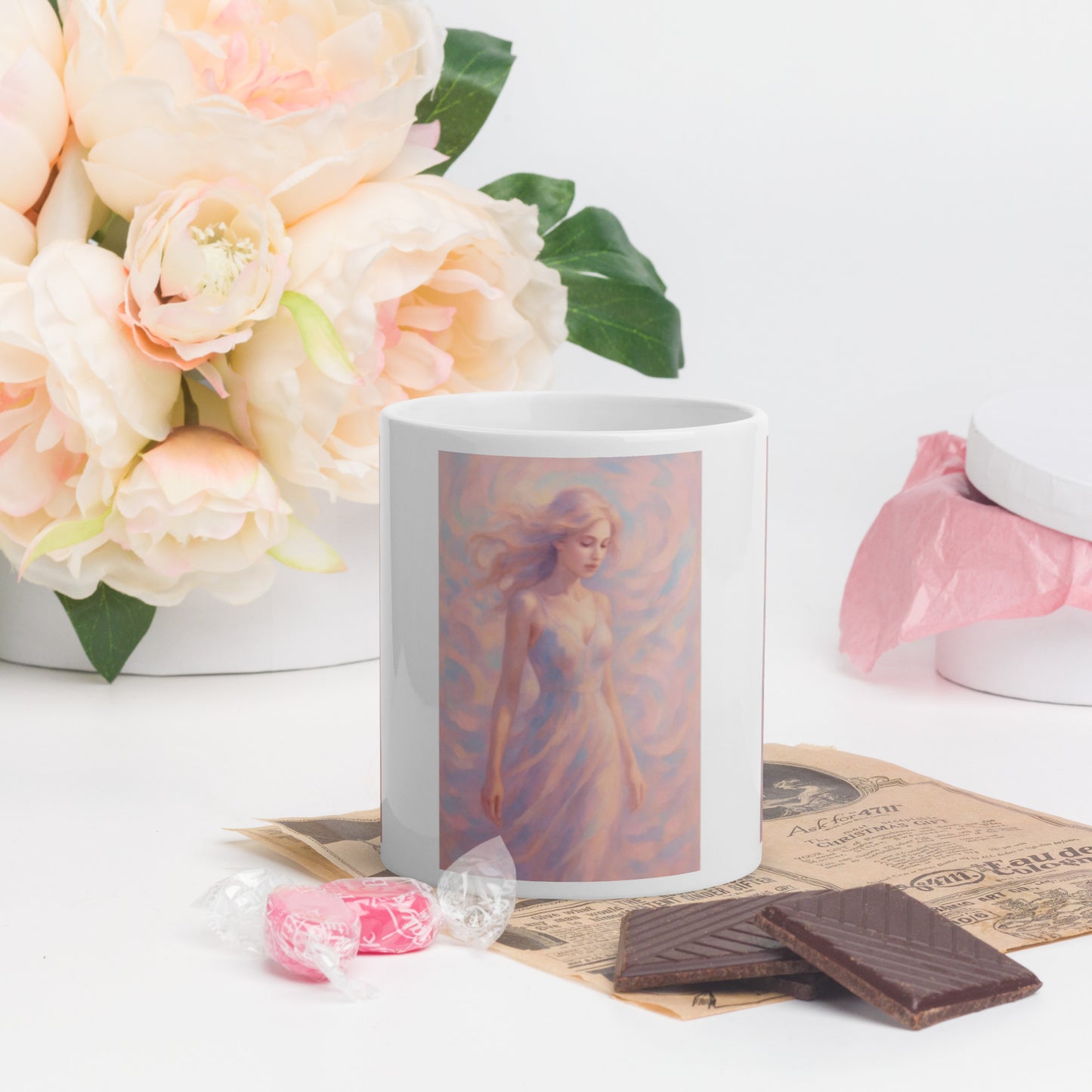 ☕ "I Create My Reality" – The Pastel Woman Mug